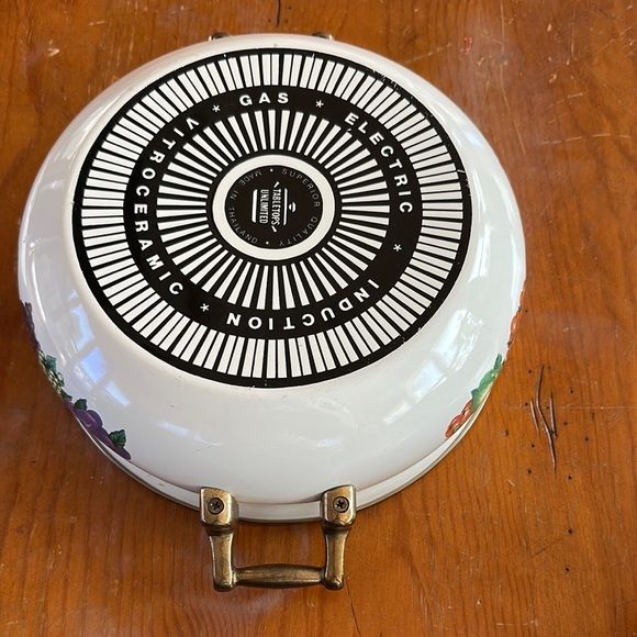 Tabletops Unlimited Vintage Fruit Design Ceramic Casserole Dish - Picture 11 of 14